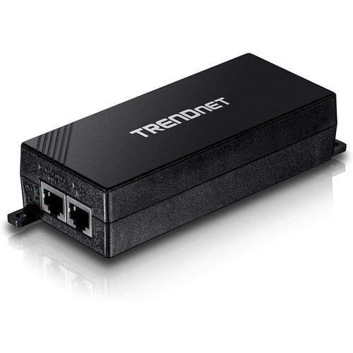 Injecteur TRENDnet Gigabit Power Over Ethernet Plus, convertit le Gigabit non Poe en Poe+ ou PoE Gigabit, fournit des distances de réseau d'alimentation PoE (15,4 W) ou PoE+ (30 W) jusqu'à 100 m (328 pieds), noir, TPE-115GI TPE-115Gi