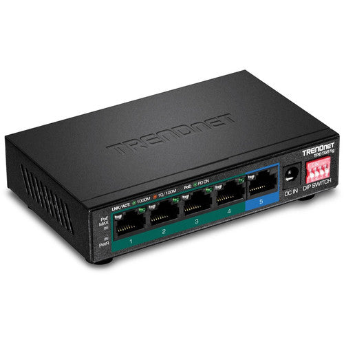 TRENDnet 5-Port Gigabit PoE+ Switch TPE-TG51g