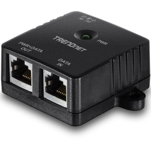 TRENDnet Gigabit Power Over Ethernet Injector, Full Duplex Gigabit Speeds, 1 x Gigabit Ethernet Port, 1 x PoE Gigabit Ethernet Port, Network Devices Up To 100M (328 ft), 15.4W, Black, TPE-113GI TPE-113GI