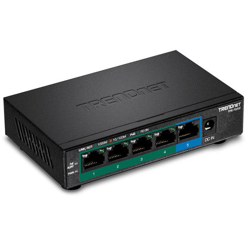 Commutateur PoE+ Gigabit 5 ports TRENDnet TPE-TG52