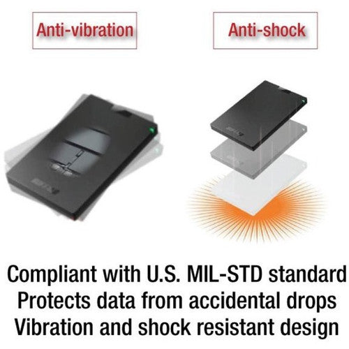 Buffalo 500 GB Portable Rugged Solid State Drive - External - TAA Compliant SSD-PG500U3B