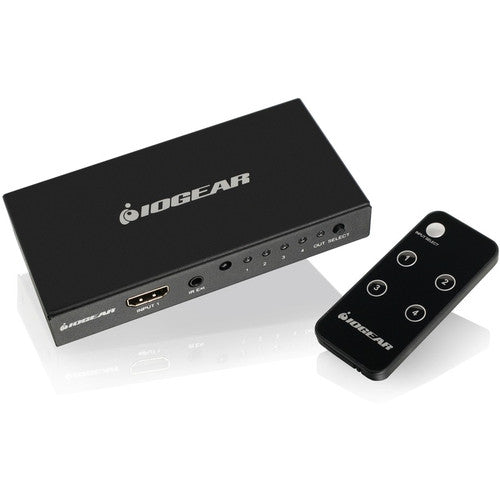 IOGEAR 4K 4-Port HDMI Switch with Remote GHDSW4K4