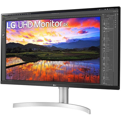 Moniteur LCD LED UHD 4K LG 32UN650-W 31,5" - 16:9 - Noir, Argent 32UN650-W