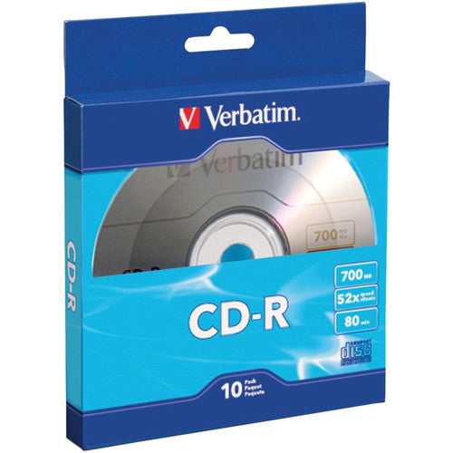 Verbatim CD-R 700 Mo 52X avec surface de marque - Boîte en vrac de 10 paquets 97955