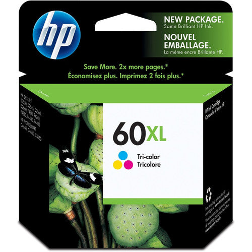 Cartouche d'encre authentique HP 60XL - Paquet unique CC644WN#140