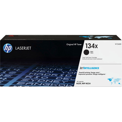 Cartouche de toner laser authentique HP 134X à haut rendement - Pack noir W1340X