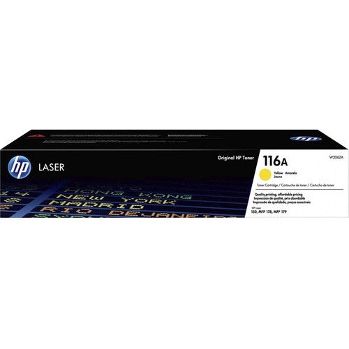 Cartouche de toner laser originale HP 116A (W2062A) - Jaune - 1 de chaque W2062A