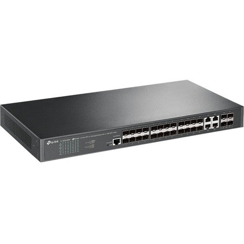TP-Link TL-SG3428XF - JetStream&trade; 24-Port SFP L2+ Managed Switch with 4 10GE SFP+ Slots - Limited Lifetime Protection TL-SG3428XF