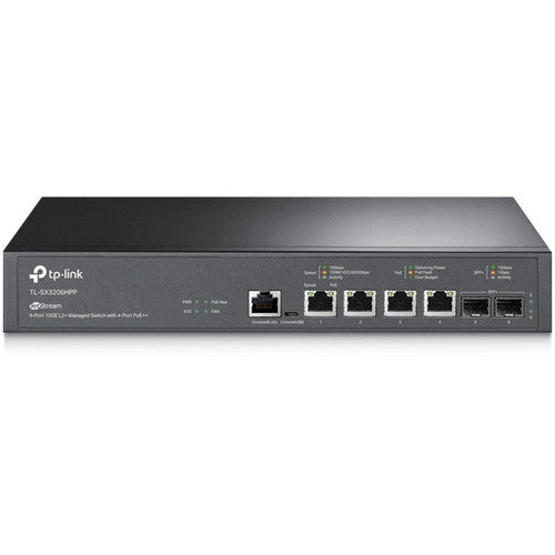 TP-Link JetStream 6-Port 10GE L2+ Managed Switch with 4-Port PoE++ TL-SX3206HPP