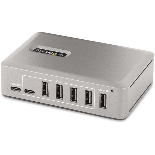 StarTech.com Hub USB-C 10 ports, 8x USB-A + 2x USB-C, auto-alimenté avec alimentation 65 W, USB 3.1 10 Gbit/s Hub USB pour ordinateur de bureau/ordinateur portable avec chargement 10G8A2CS-USB-C-HUB