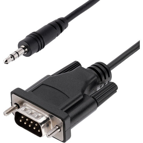 StarTech.com Câble série DB9 vers 3,5 mm de 1 m pour configuration de périphérique série, RS232 DB9 mâle vers 3,5 mm pour le calibrage via prise audio 9M351M-RS232-CABLE