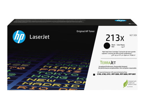 HP 213X Original Laser Toner Cartridge - Black Pack W2130X