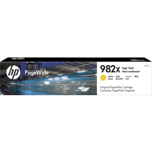 HP 982X (T0B29A) Original High Yield Page Wide Ink Cartridge - Yellow - 1 Each T0B29A