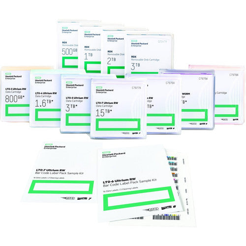 HPE LTO-5 Ultrium RW Bar Code Label Q2011A