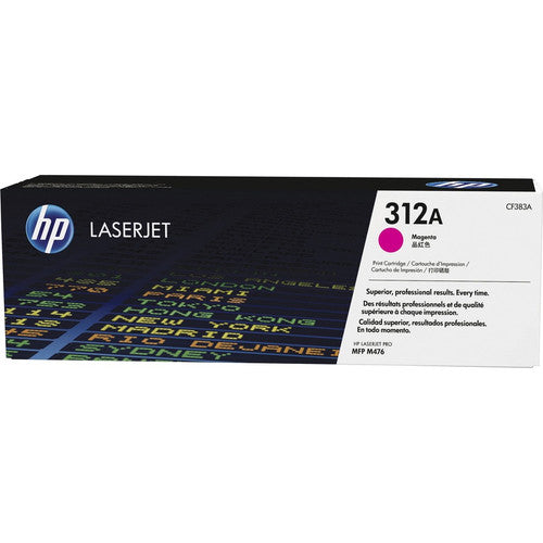 Cartouche de toner laser originale HP 312A (CF383A) - Paquet unique - Magenta - 1 de chaque CF383A