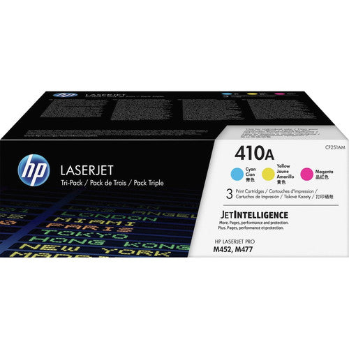 Cartouche de toner laser originale HP 410A (CF251AM) à rendement standard - Cyan, Magenta - 3 / carton CF251AM