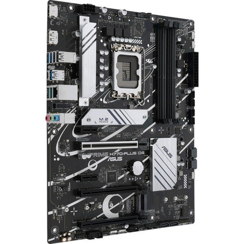 Asus Prime H770-PLUS D4 Desktop Motherboard - Intel H770 Chipset - Socket LGA-1700 - ATX PRIMEH770-PLUSD4