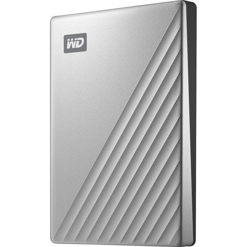 WD My Passport Ultra WDBKYJ0020BSL 2 TB Portable Hard Drive - External - Silver WDBKYJ0020BSL-WESN