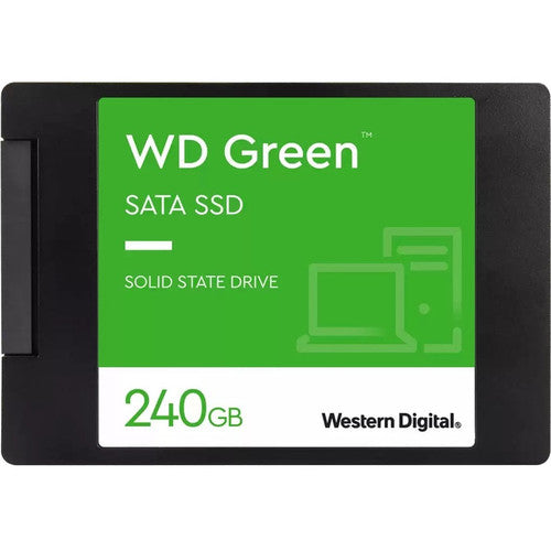 WD Green WDS240G3G0A 240 GB Solid State Drive - 2.5" Internal - SATA (SATA/600) WDS240G3G0A