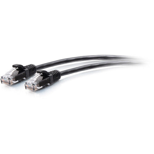 C2G Câble de brassage Ethernet mince Cat6a sans accroc non blindé (UTP) de 1 pied - Noir C2G30139