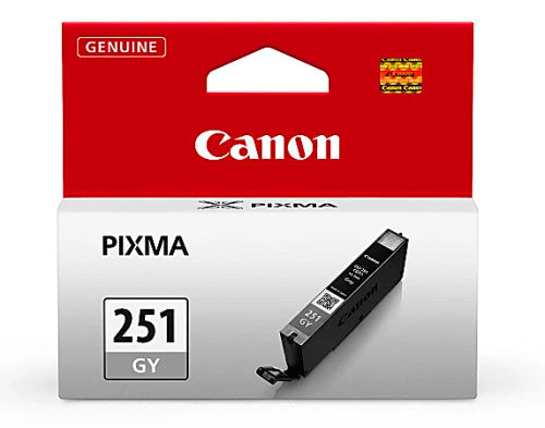Canon CLI-251 GY Original Standard Yield Inkjet Ink Cartridge - Gray Pack 6517B001