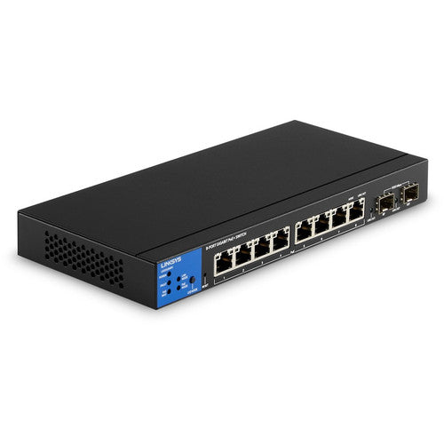 Switch PoE+ Gigabit géré à 8 ports Linksys avec 2 liaisons montantes SFP 1G LGS310MPC