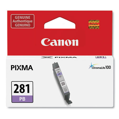 Cartouche d'encre jet d'encre originale Canon CLI-281 - Pack bleu photo 2092C001