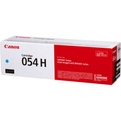 Canon 054H Original High Yield Laser Toner Cartridge - Cyan - 1 Pack 3027C001