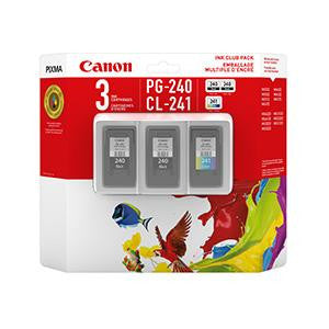 Canon Inkjet Ink Cartridge - Black, Tri-color - 3 / Pack 5207B005