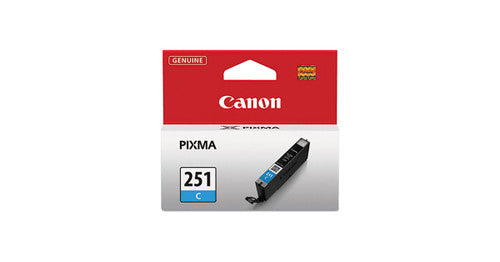 Canon CLI-251C Original Standard Yield Inkjet Ink Cartridge - Cyan Pack 6514B001