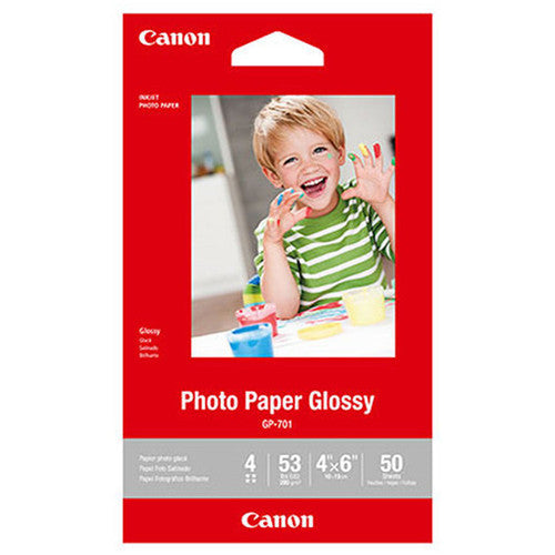 Canon Glossy Photo Paper - GP-701 - 4x6 (50 Sheets) 1433C002