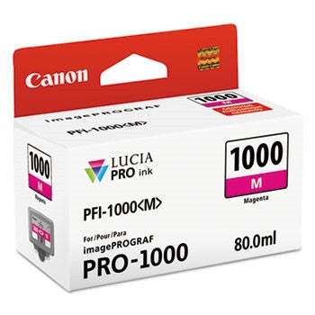 Cartouche d'encre jet d'encre originale Canon LUCIA PRO PFI-1000M - Pack magenta 0548C002