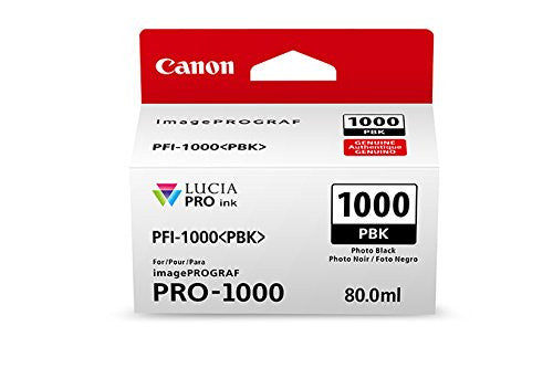 Cartouche d'encre jet d'encre originale Canon PFI-1000 - Pack noir photo 0546C002