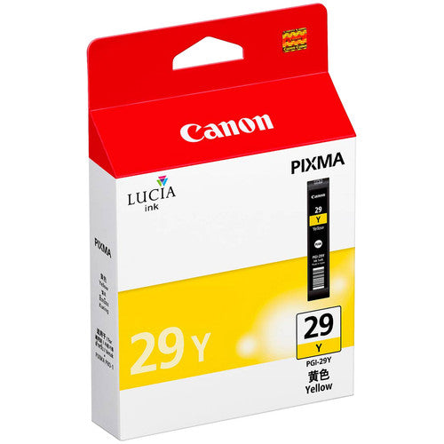 Canon LUCIA PGI-29Y Original Inkjet Ink Cartridge - Yellow - 1 Pack 4875b002