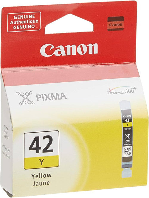 Cartouche d'encre jet d'encre originale Canon CLI-42Y - Pack jaune 6387B002