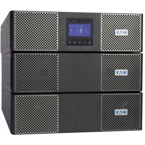 Eaton 9PX UPS, 9U, 11 kVA, 10 kW, Hardwired input, Outputs: (8) 5-20R, (2) L14-30R, Hardwired, 208V 9PX11KTF11