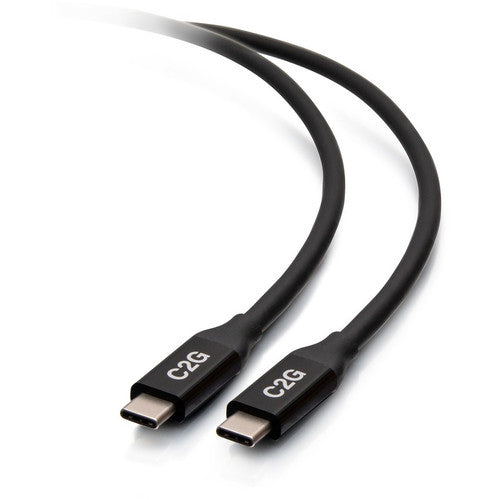 C2G 2.5ft USB-C Male to USB-C Male Cable (20V 5A) - USB4 40Gbps C2G28877