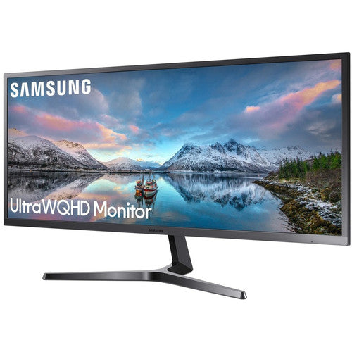 Moniteur LCD Samsung S34J550WQN 34,1" UW-QHD - 21:9 - Gris bleu foncé, noir LS34J550WQNXZA