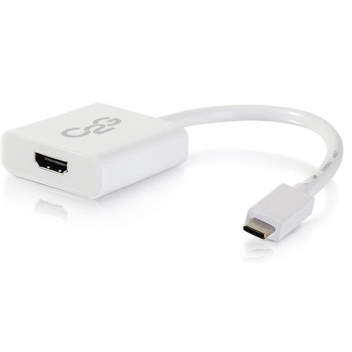 C2G USB 3.1 USB C to HDMI Audio/Video Adapter 4K 30Hz - White TAA 29475