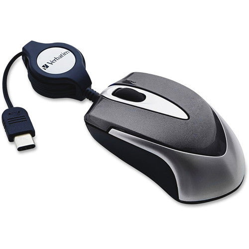 Mini souris optique de voyage USB-C Verbatim - Noir 99235