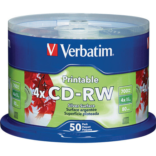 Support CD réinscriptible Verbatim DataLifePlus 95159 - CD-RW - 4x - Broche 700 Mo 95159-5X1PK