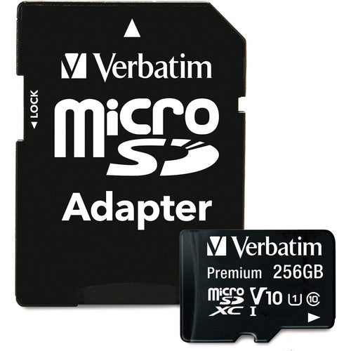 Verbatim Premium 256 Go microSDXC classe 10/UHS-I (U1) - 1 paquet 70364