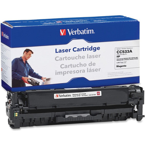 Alternative à la cartouche de toner laser remanufacturée Verbatim pour HP CC533A 97480