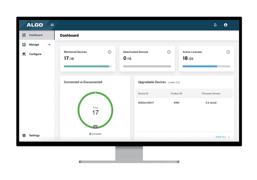 Plateforme de gestion des appareils Algo