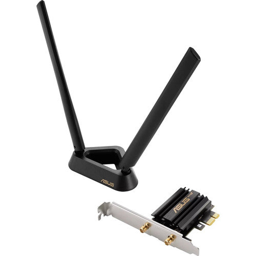 Asus PCE-AXE58BT IEEE 802.11ax Bluetooth 5.2 Tri Band Wi-Fi/Bluetooth Combo Adapter for Computer PCE-AXE58BT