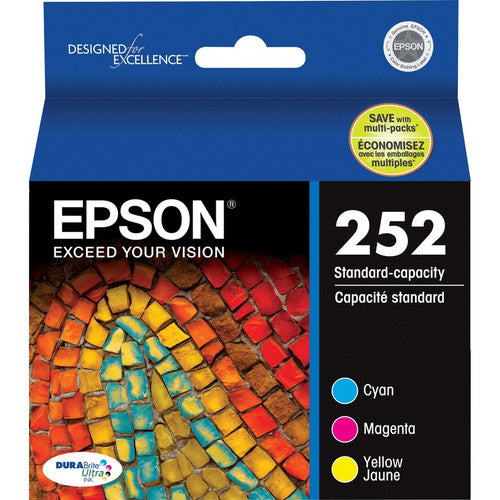 Epson DURABrite Ultra T252520 Original Standard Yield Inkjet Ink Cartridge - Yellow, Cyan, Magenta - 3 / Pack T252520-S
