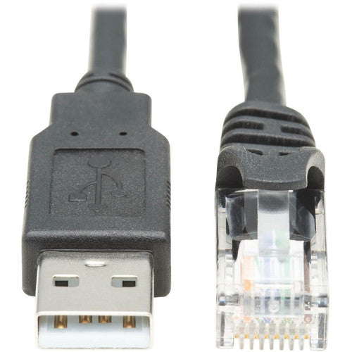 Tripp Lite U009-006-RJ45-X Câble de console USB vers RJ45 (M/M), noir, 6 pieds U009-006-RJ45-X