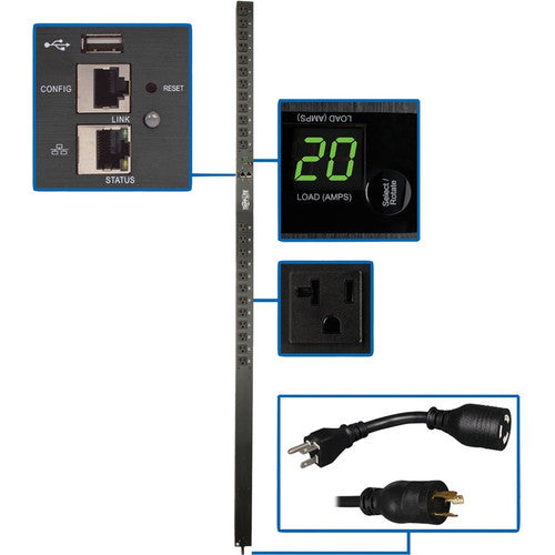 Tripp Lite PDUMNV20LX PDU surveillée monophasée 1,9 kW PDUMNV20LX