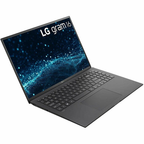 LG gram 16Z90P-N.AP75A8 16" Notebook - WQXGA - 2560 x 1600 - Intel Core i7 11th Gen i7-1165G7 Quad-core (4 Core) 2.80 GHz - Intel Evo Platform - 16 GB Total RAM - 16 GB On-board Memory - 512 GB SSD - Obsidian Black 16Z90P-N.AP75A8