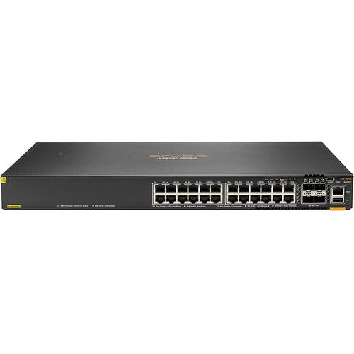 Aruba 6300F 24-port 1GbE Class 4 PoE and 4-port SFP56 Switch JL666A#ABA